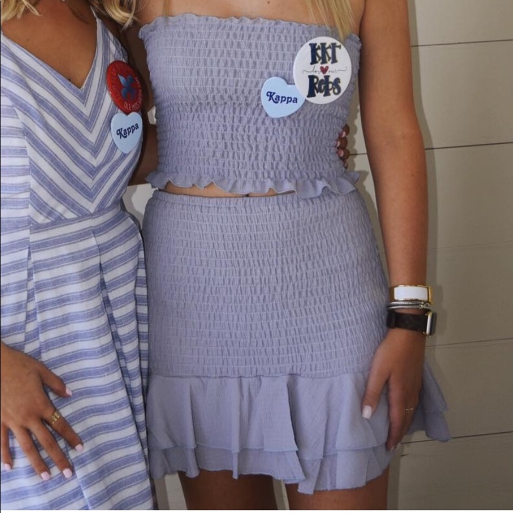 She+Sky matching powder blue set. Both are smalls